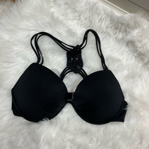 Vintage Victoria's Secret Black and Paisley Bikini Set - Picture 6 of 11